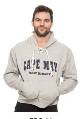 776-M MENS PULLOVER V-NECK LACED HOODIE