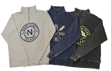 5065-M Burnout Fleece 1/4 Zip Mock Neck