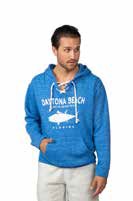 5011-M ADULT MARLED LACE UP HOODIE