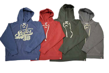 776-M MENS PULLOVER V-NECK LACED HOODIE