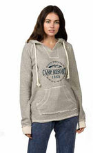 5032- L ADULT STRIPED V-NECK PULLOVER HOODIE