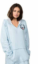 5036-M ADULT STRIPED HOOD FRENCH TERRY SLUB PULLOVER